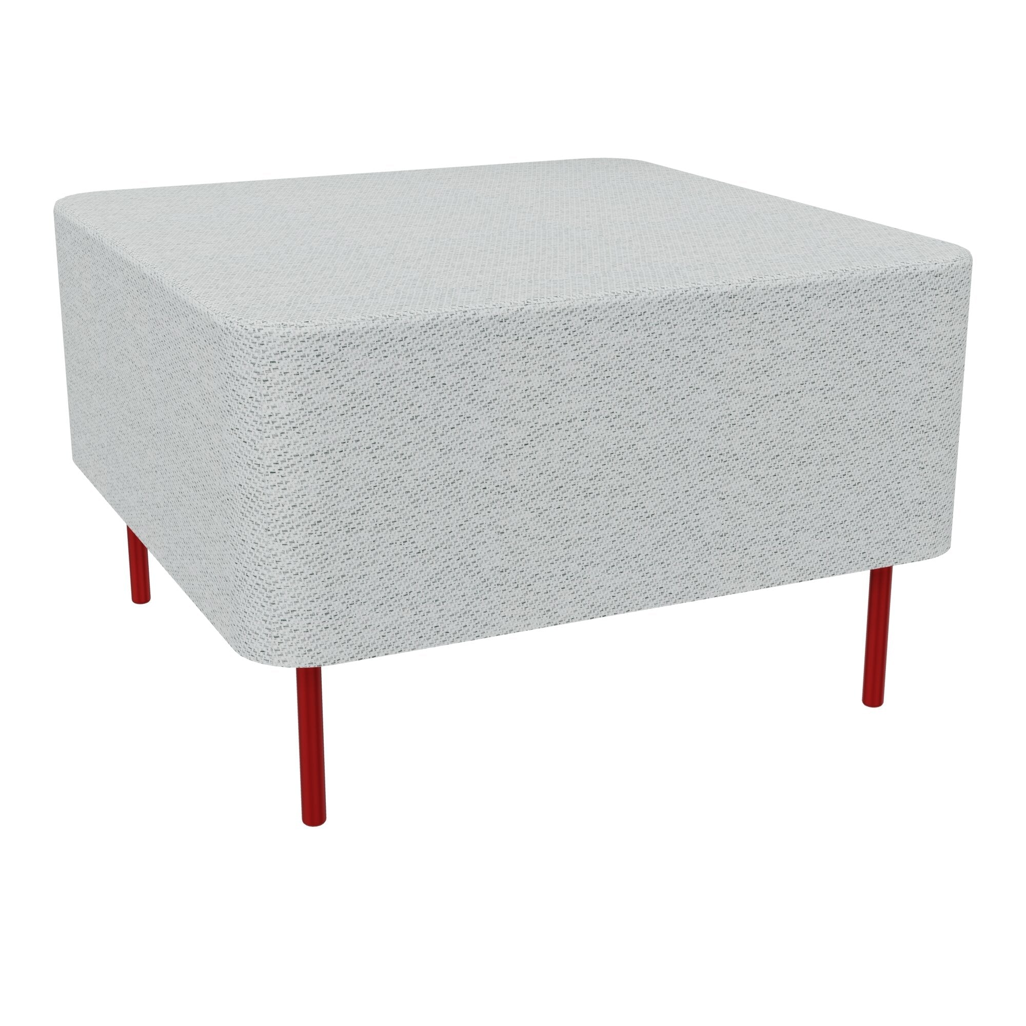 Assise Zélie L.67 x H.43 cm tissu Chili gris clair chiné