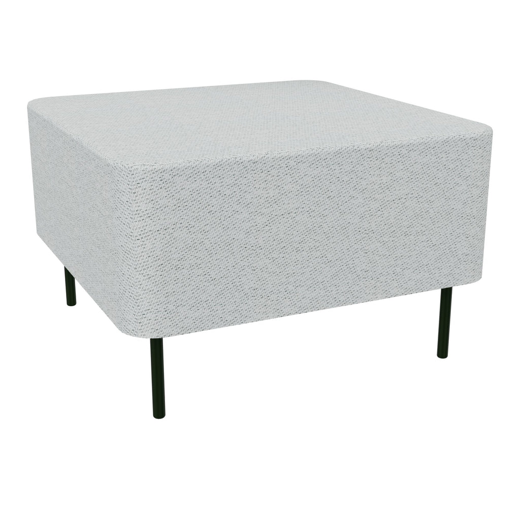 Assise Zélie L.67 x H.43 cm tissu Chili gris clair chiné