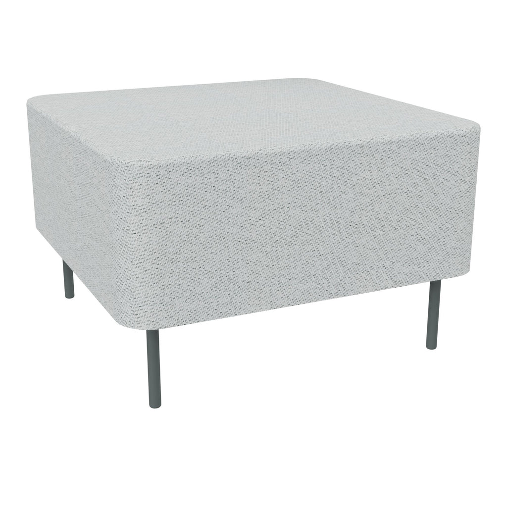 Assise Zélie L.67 x H.43 cm tissu Chili gris clair chiné