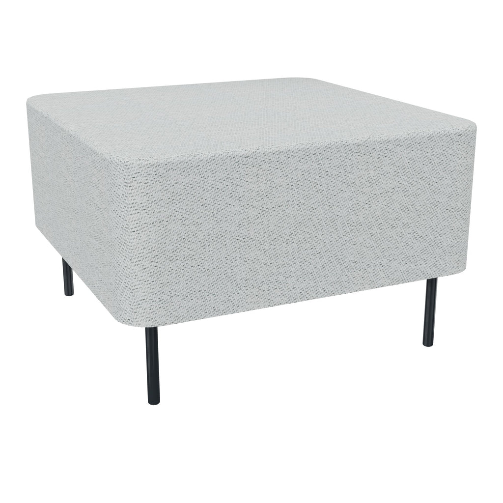 Assise Zélie L.67 x H.43 cm tissu Chili gris clair chiné