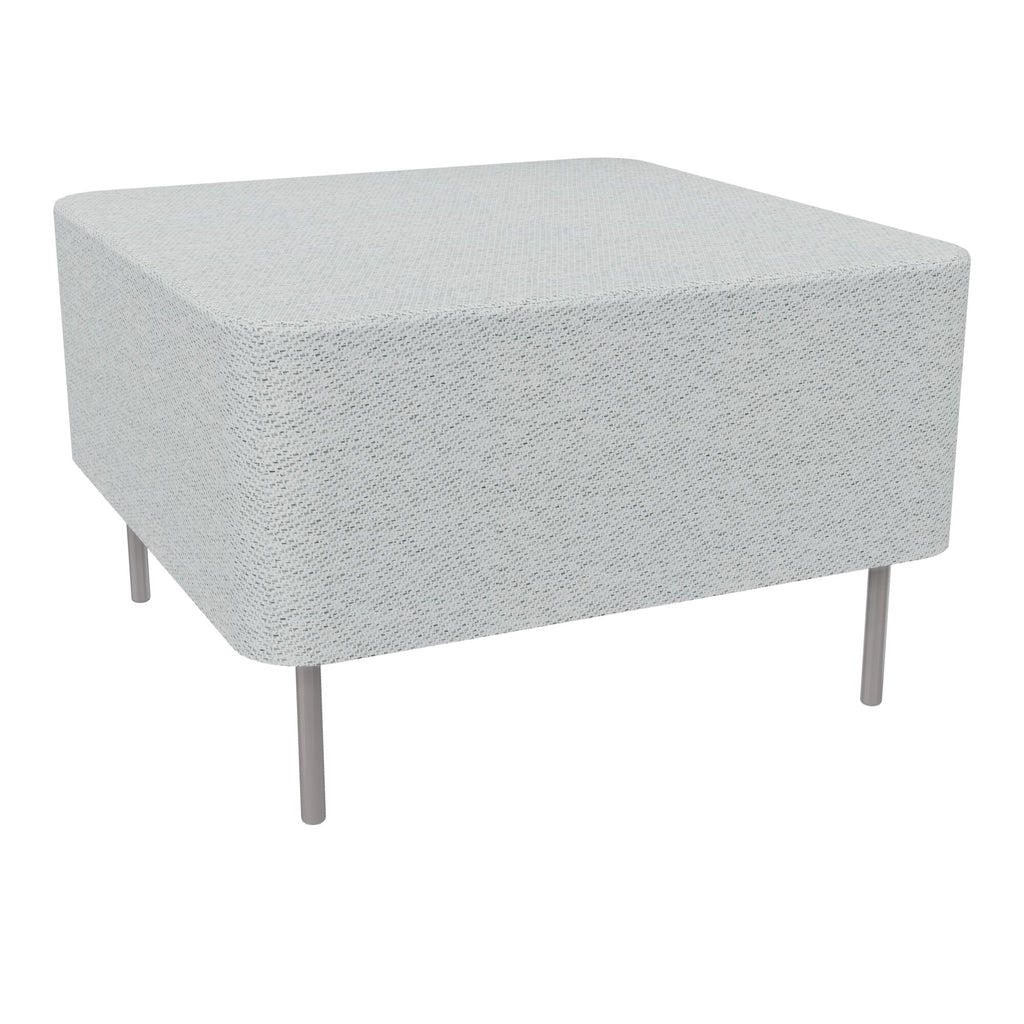 Assise Zélie L.67 x H.43 cm tissu Chili gris clair chiné