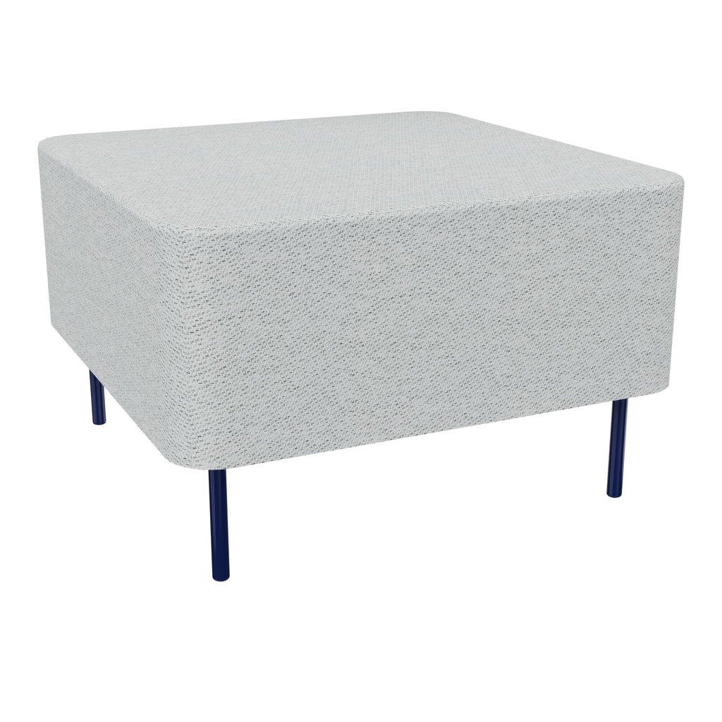 Assise Zélie L.67 x H.43 cm tissu Chili gris clair chiné