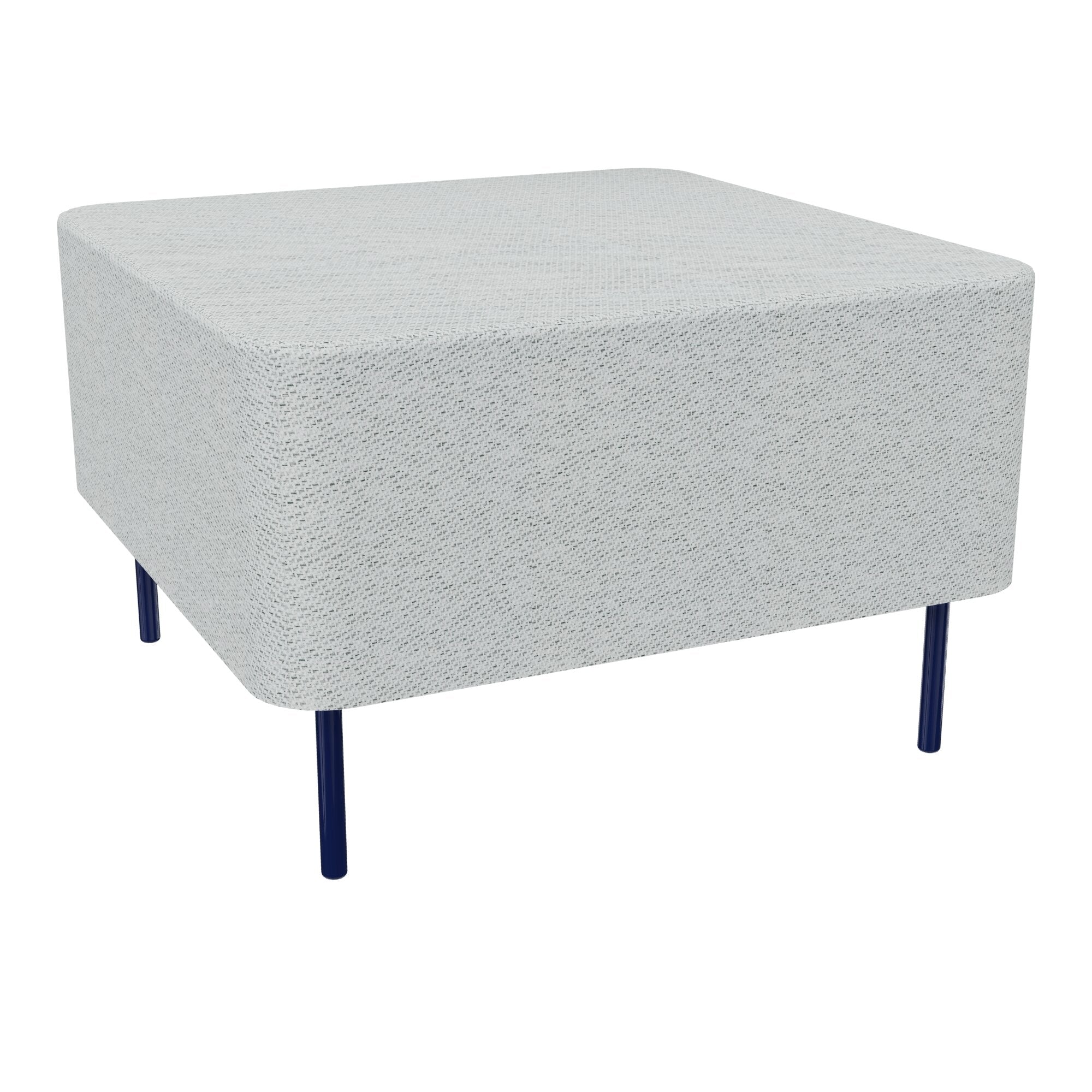 Assise Zélie L.67 x H.43 cm tissu Chili gris clair chiné