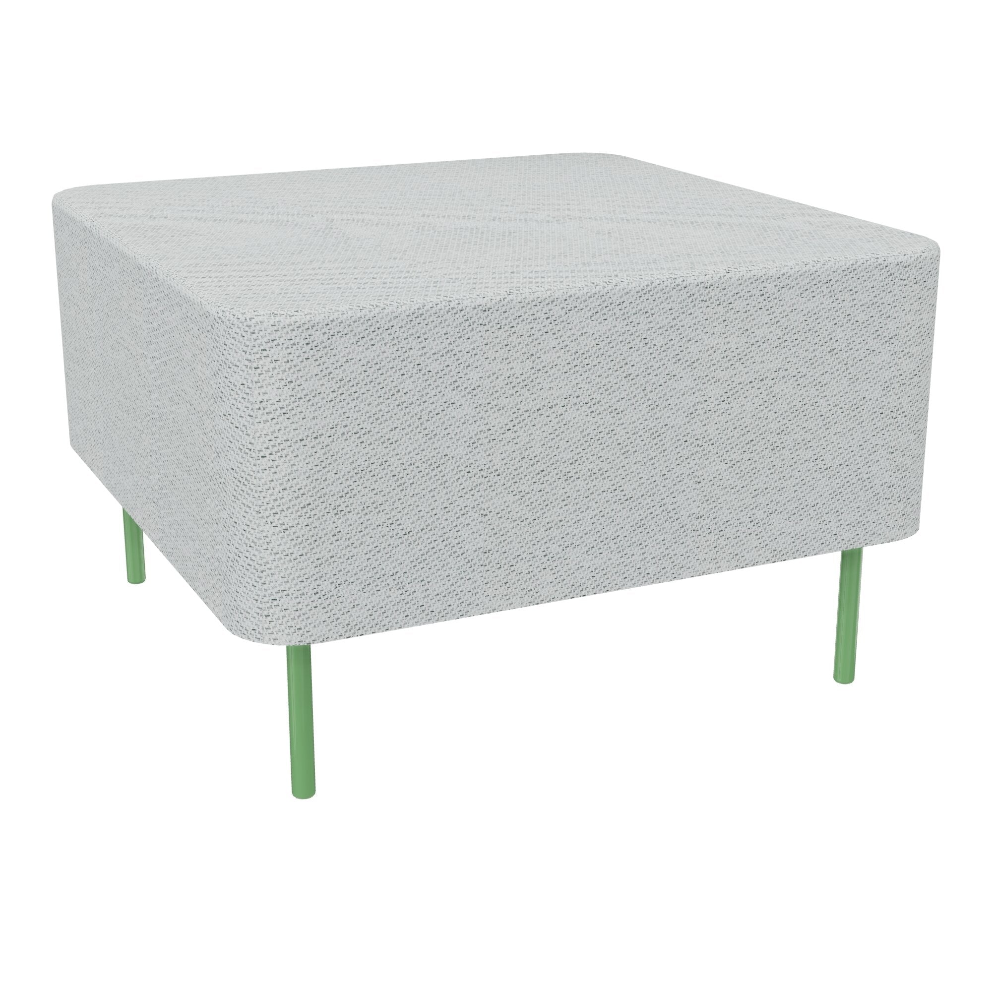 Assise Zélie L.67 x H.43 cm tissu Chili gris clair chiné