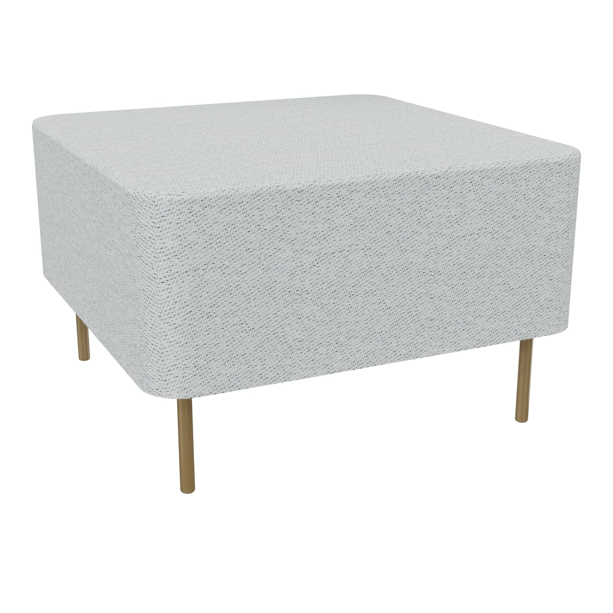 Assise Zélie L.67 x H.43 cm tissu Chili gris clair chiné