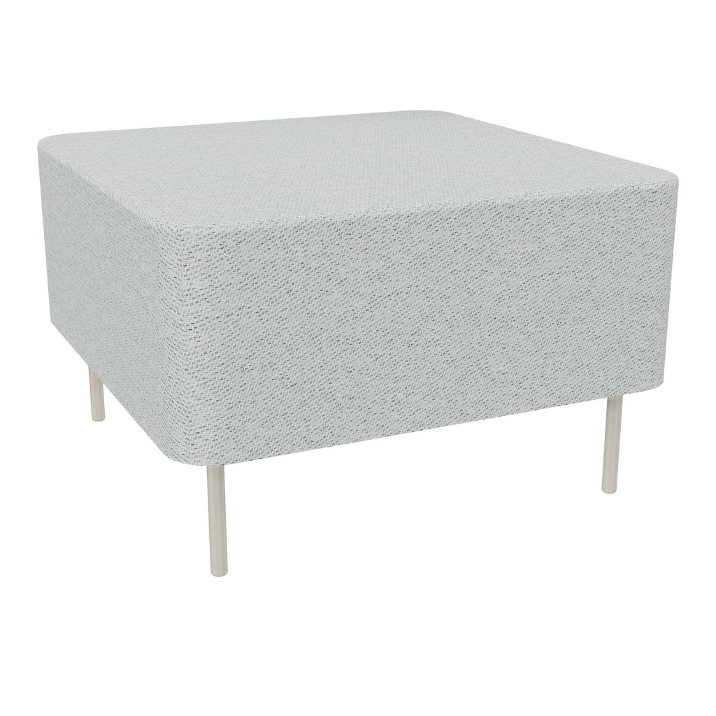 Assise Zélie L.67 x H.43 cm tissu Chili gris clair chiné