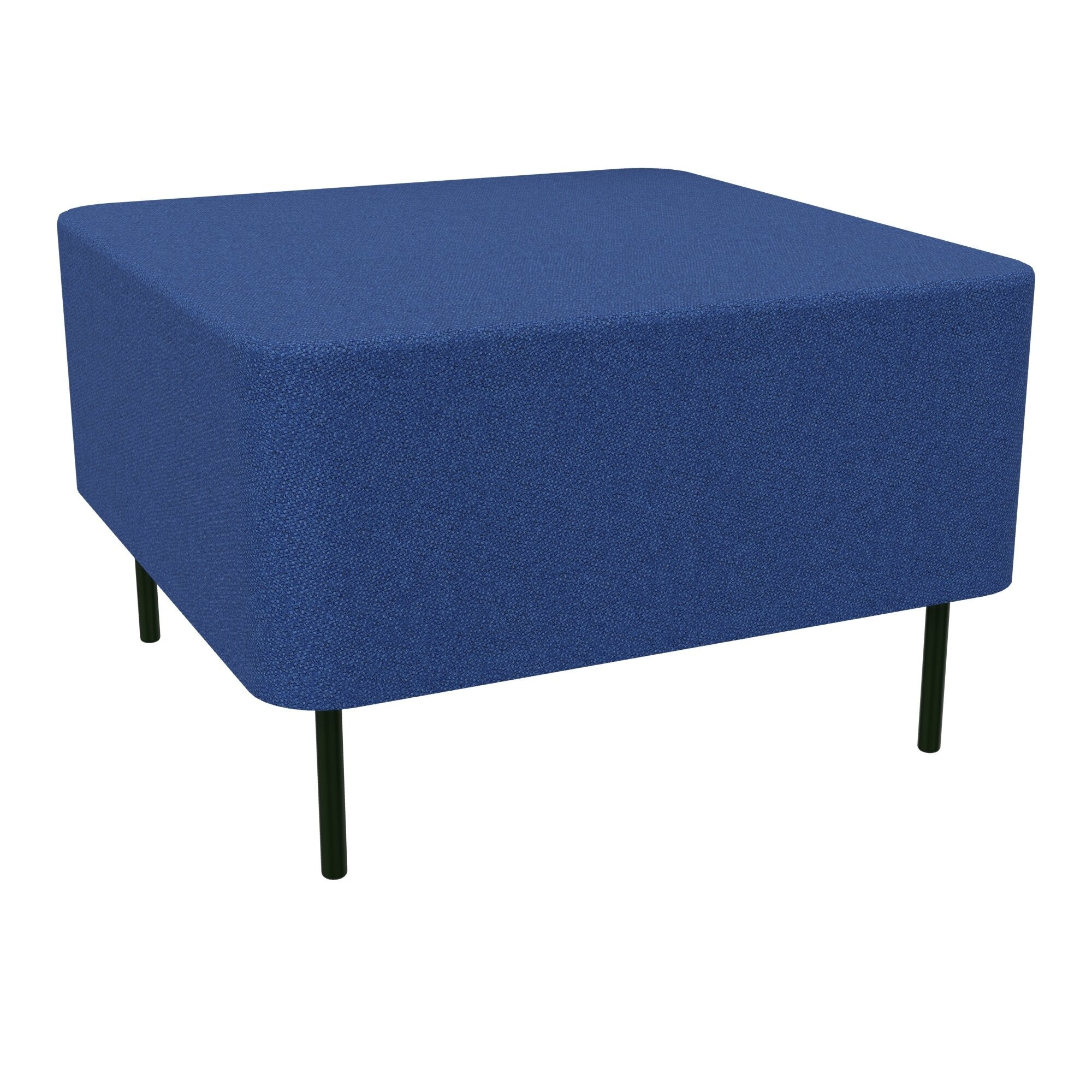 Assise Zélie L.67 x H.43 cm tissu Chili Bleu minuit Chiné