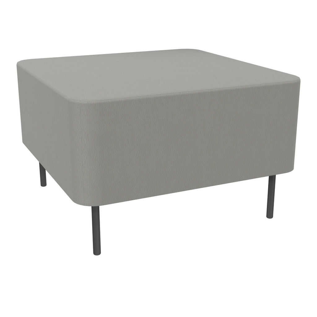 Assise Zélie L.67 x H.43 cm tissu Secret gris perle