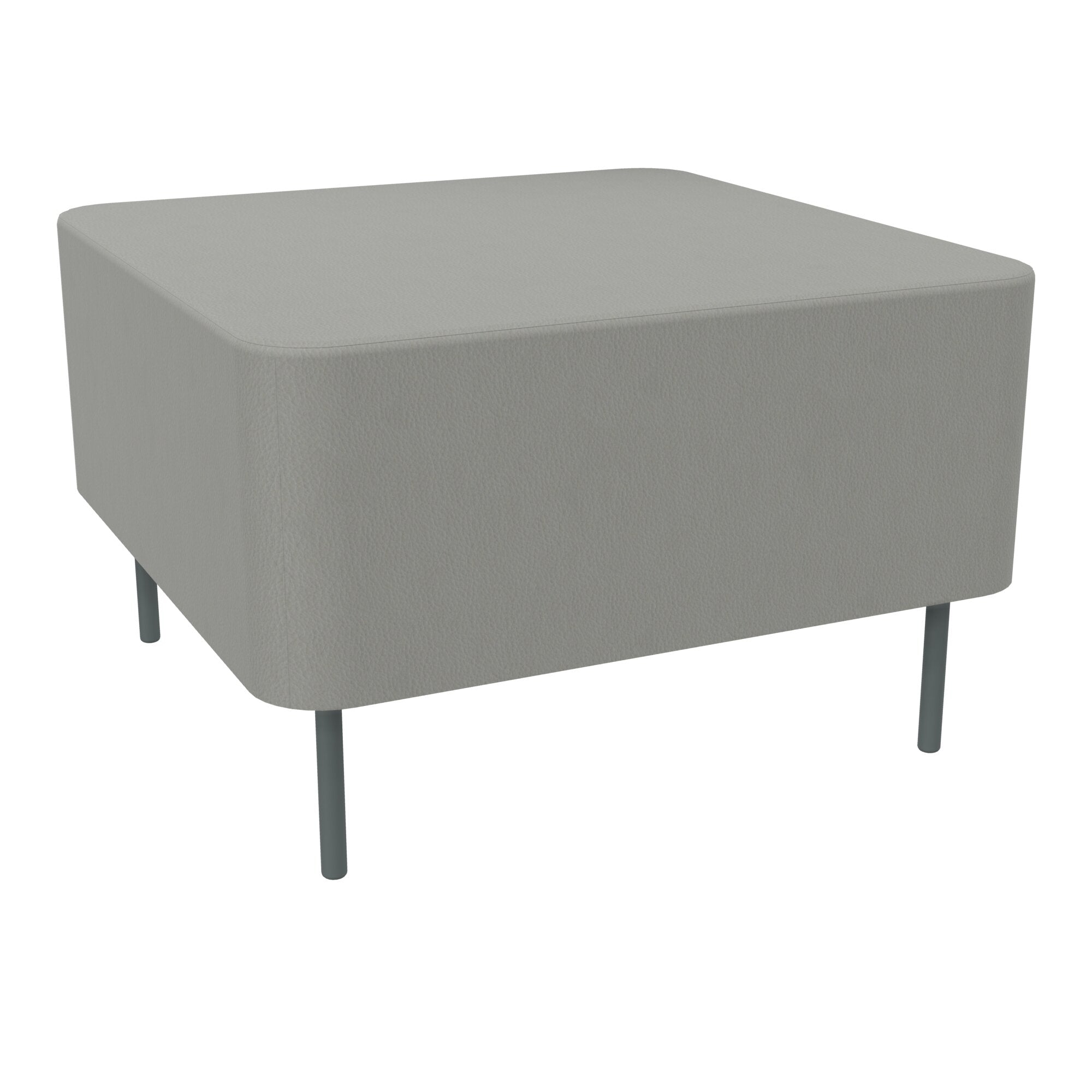 Assise Zélie L.67 x H.43 cm tissu Secret gris perle