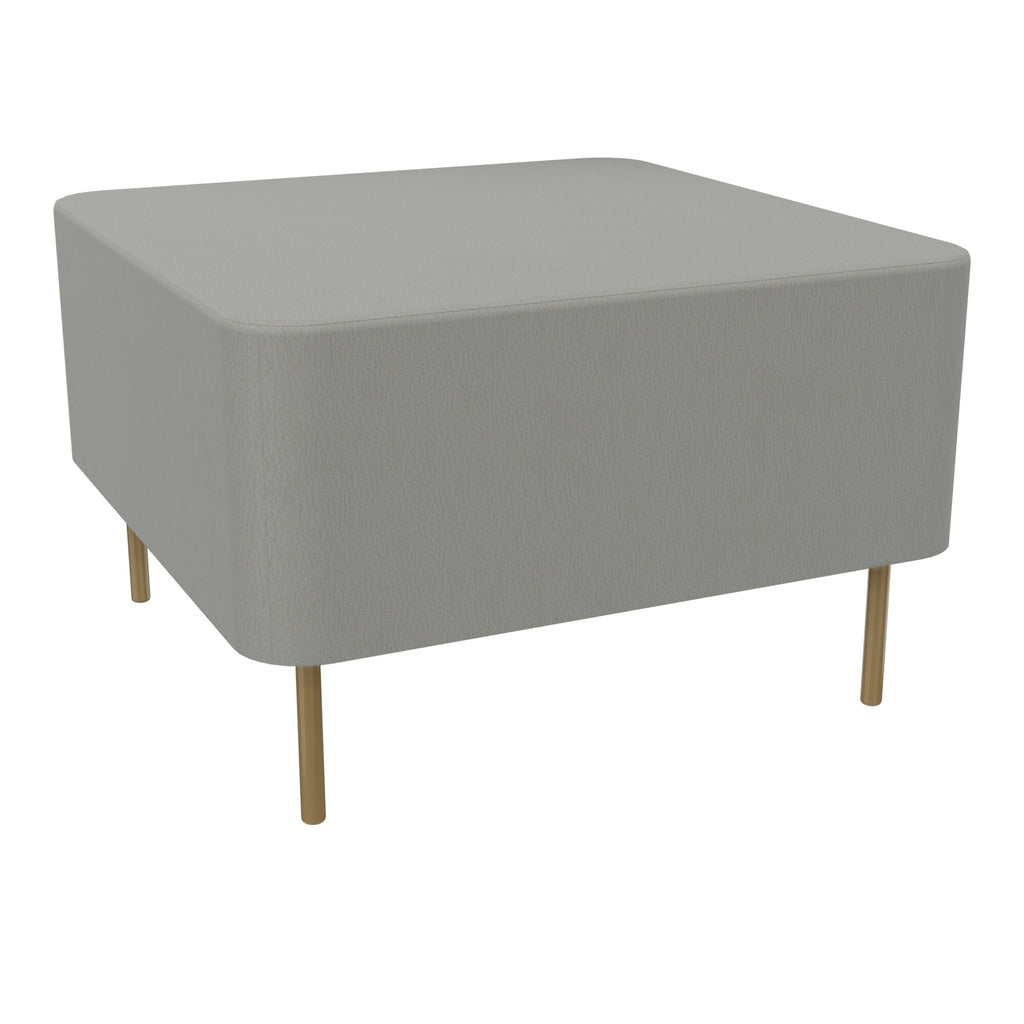 Assise Zélie L.67 x H.43 cm tissu Secret gris perle