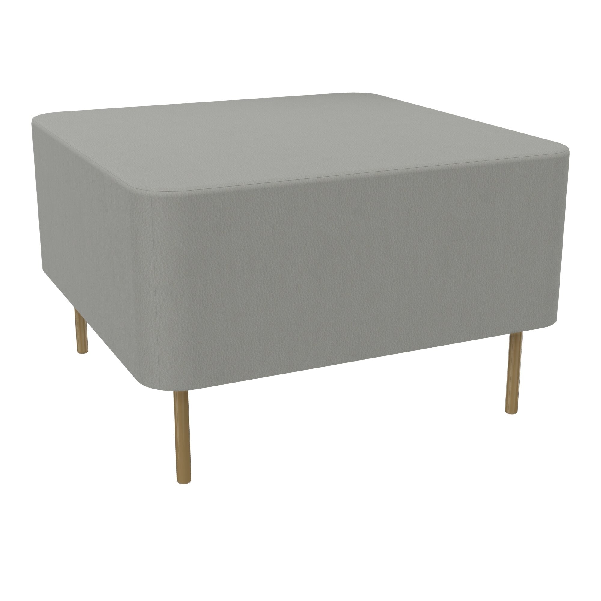 Assise Zélie L.67 x H.43 cm tissu Secret gris perle