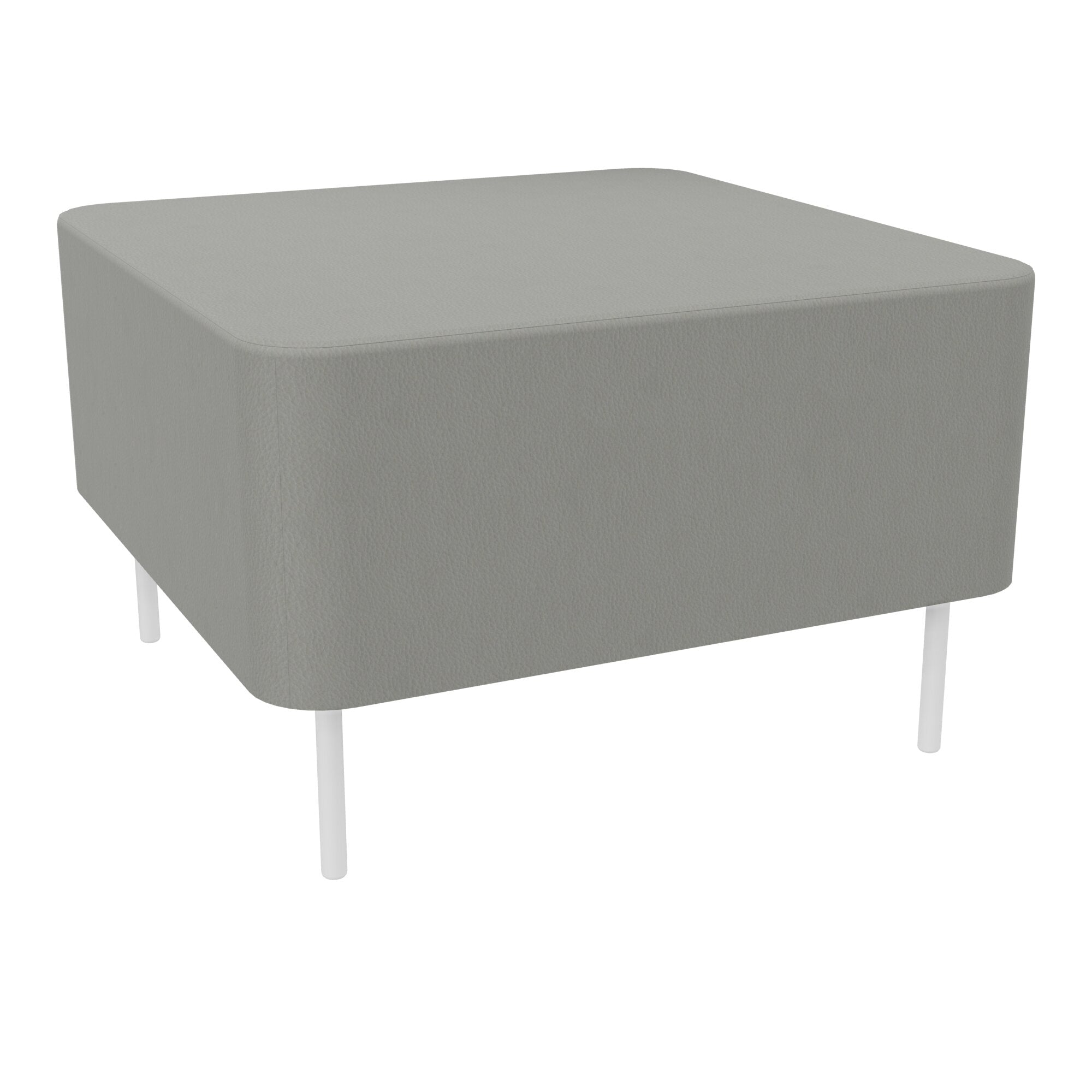 Assise Zélie L.67 x H.43 cm tissu Secret gris perle