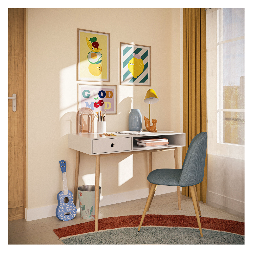 Affiches fruits multicolores x3 - Frutti