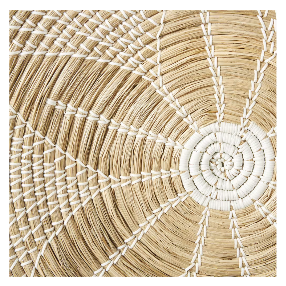 Lot de 3 déco murales en jonc de mer