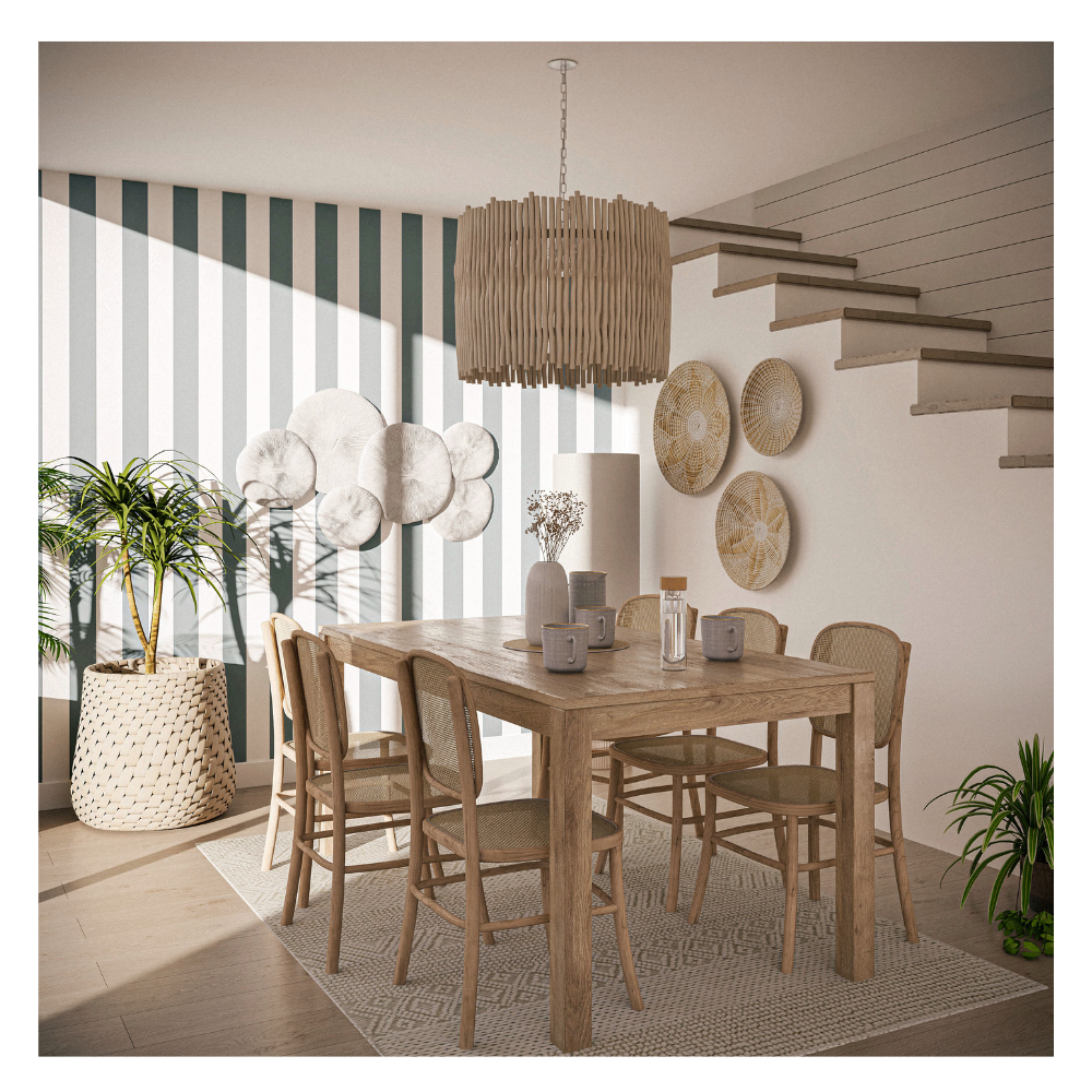 Lot de 3 déco murales en jonc de mer