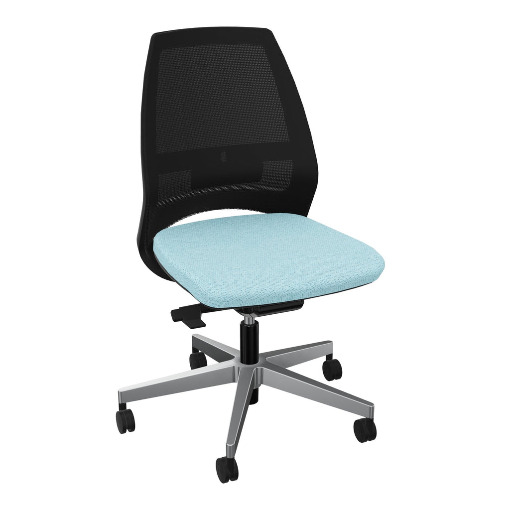 Siège Elliot piétement métal roulettes - Tissu Chili