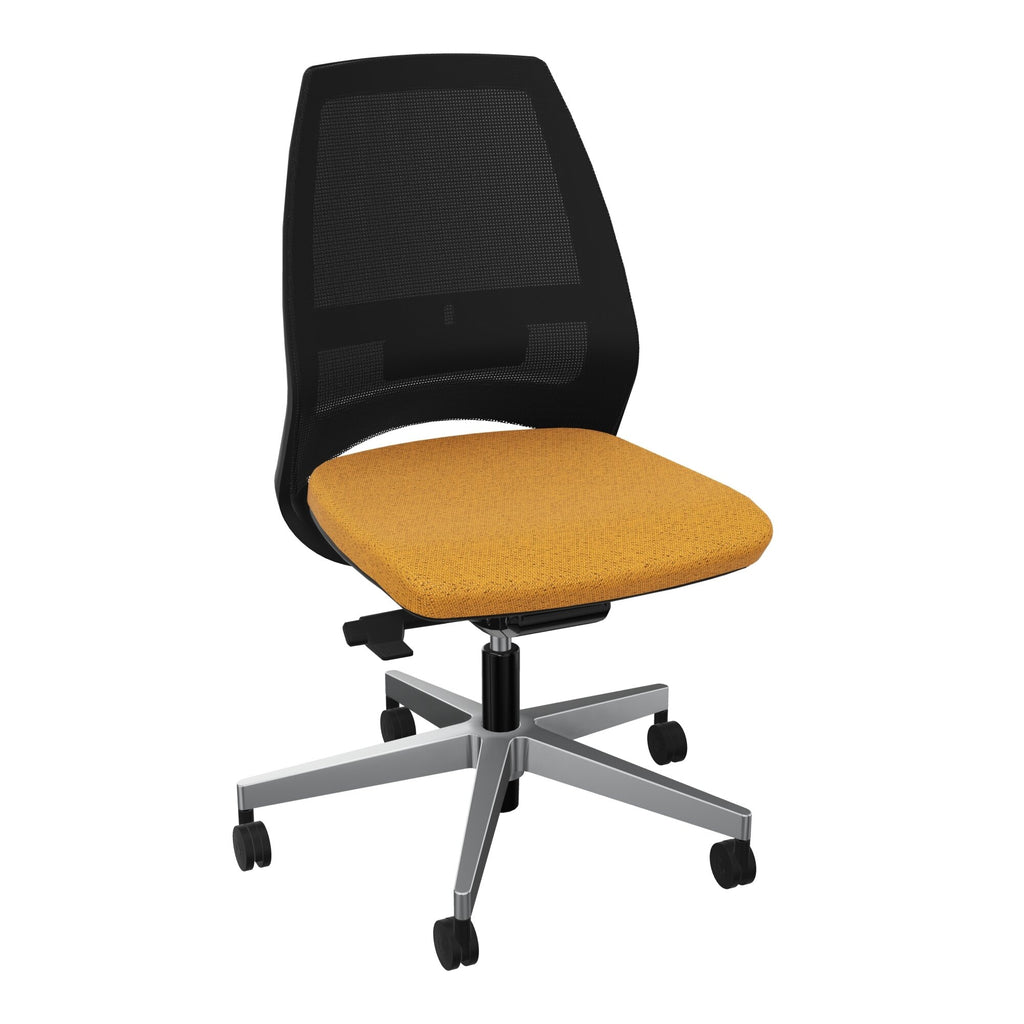 Siège Elliot piétement métal roulettes - Tissu Chili