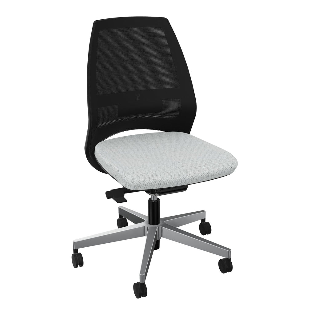 Siège Elliot piétement métal roulettes - Tissu Chili