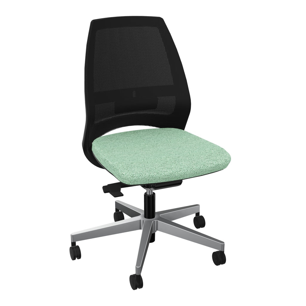 Siège Elliot piétement métal roulettes - Tissu Chili