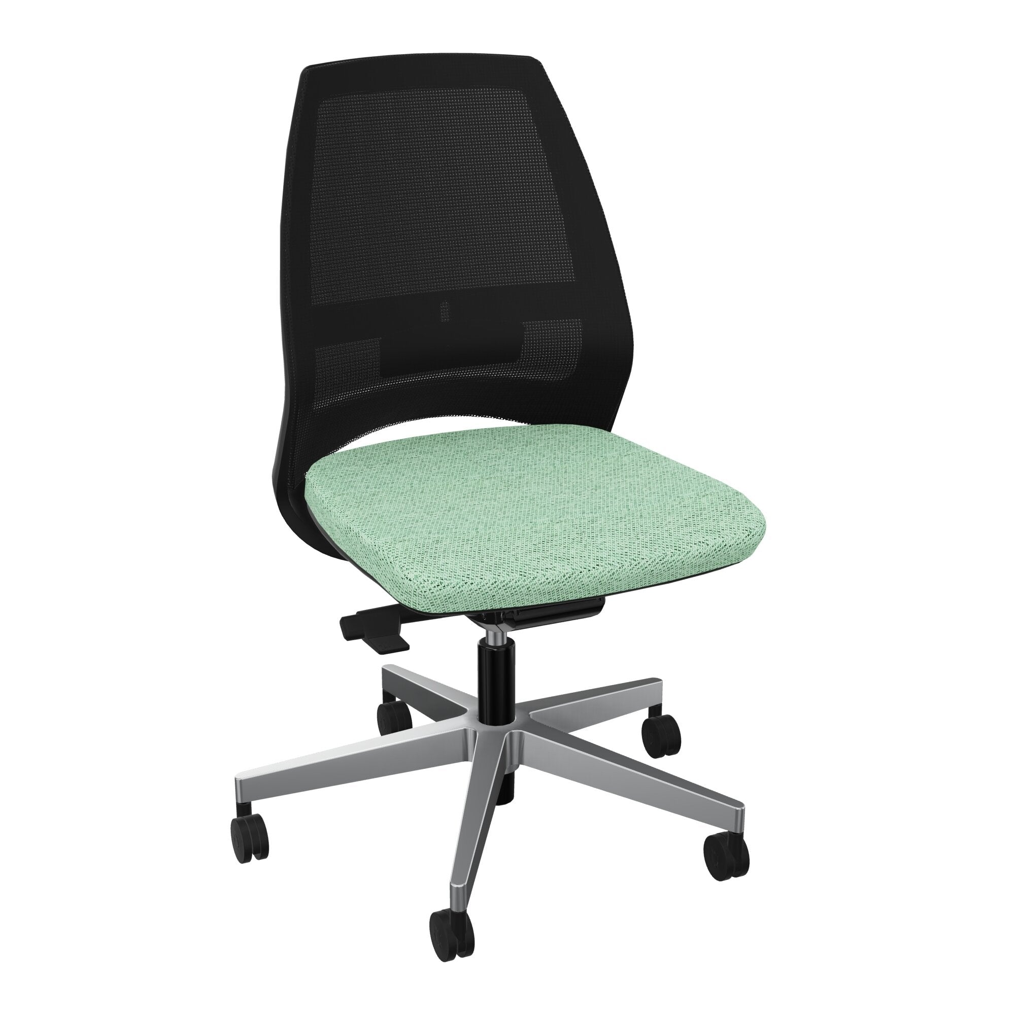 Siège Elliot piétement métal roulettes - Tissu Chili