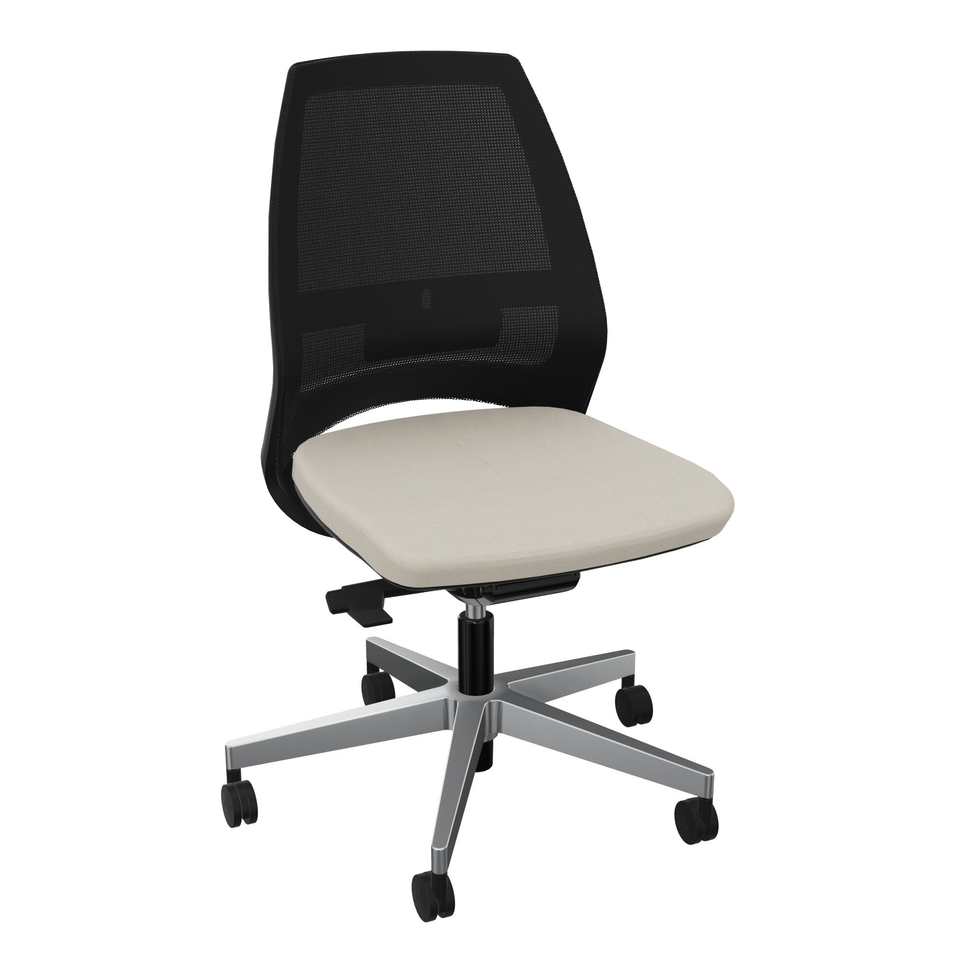 Siège Elliot piétement métal roulettes - Tissu Step