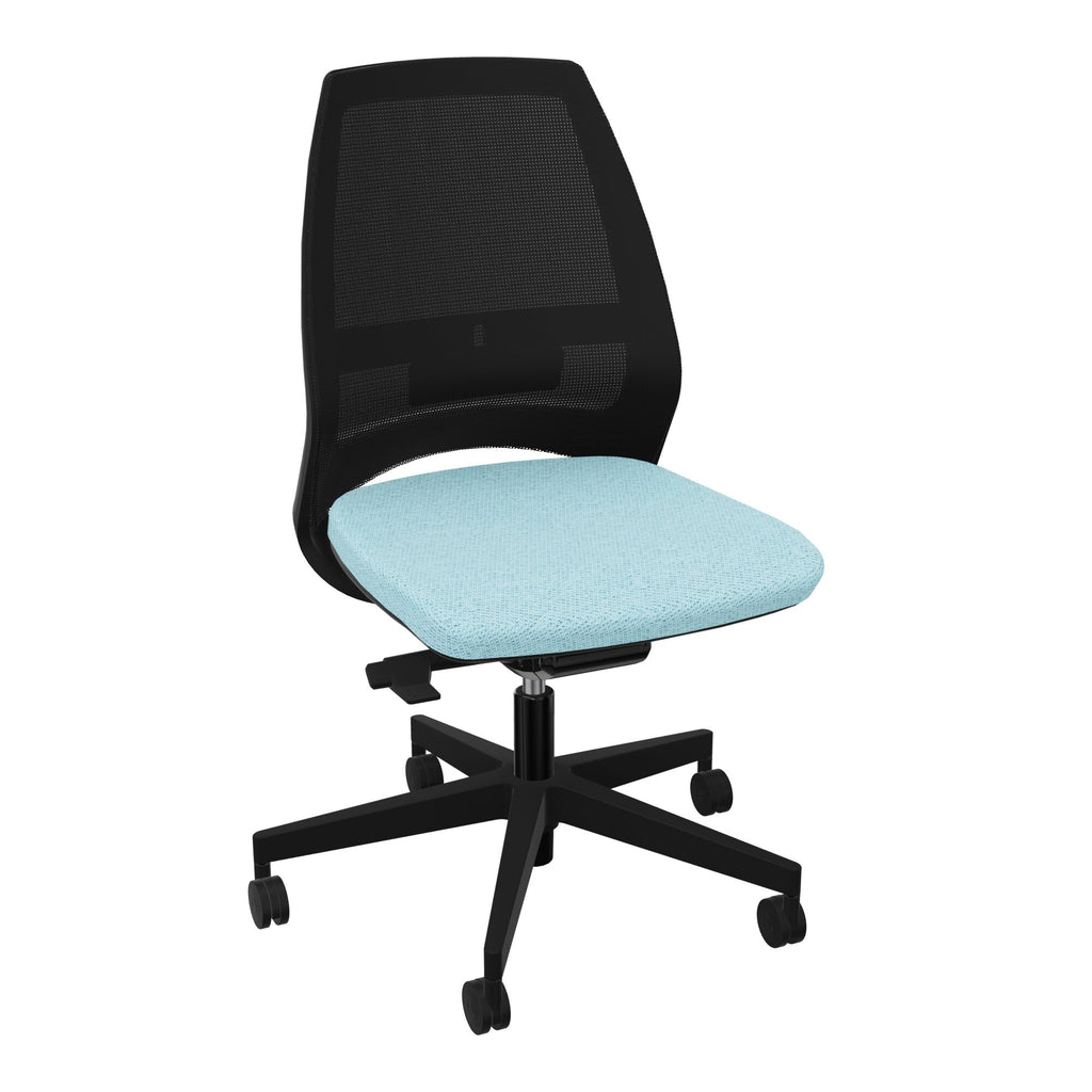 Siège Elliot piétement nylon roulettes - Tissu Chili