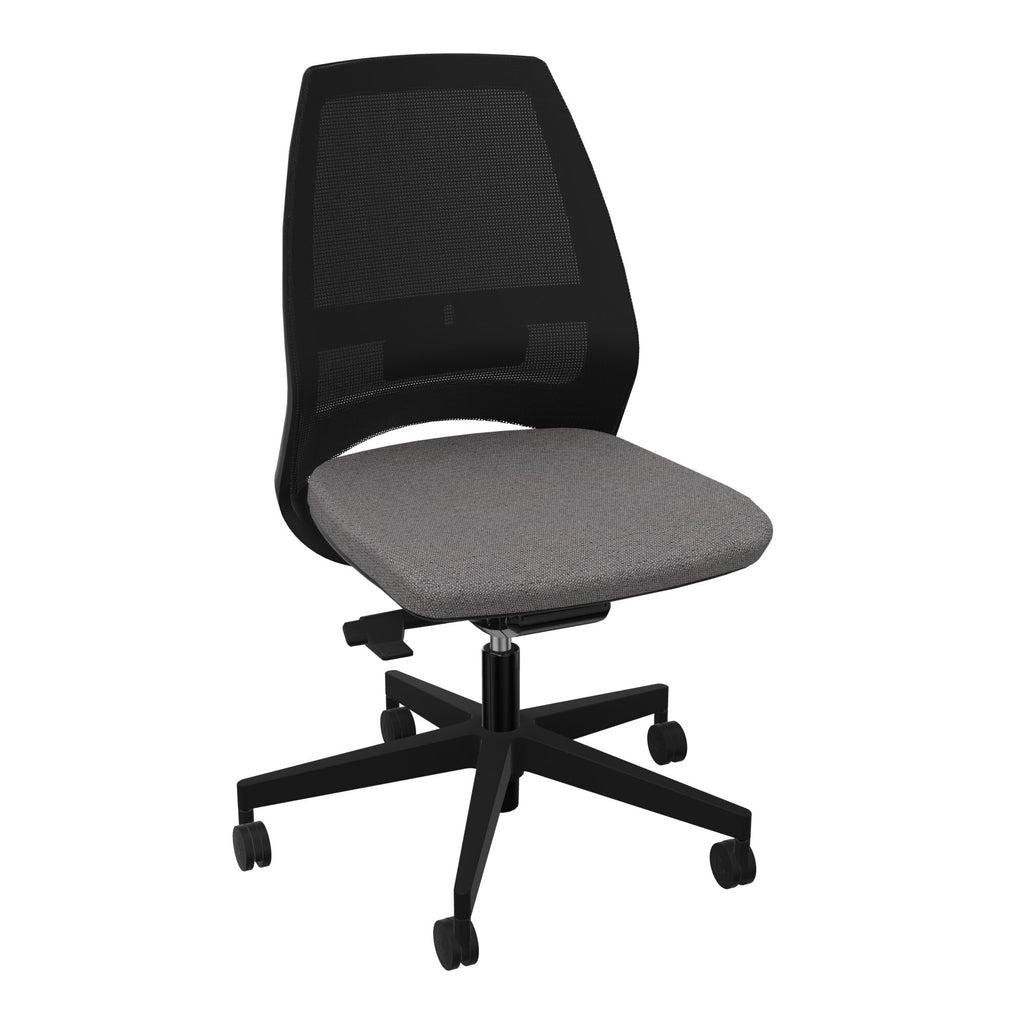 Siège Elliot piétement nylon roulettes - Tissu Chili