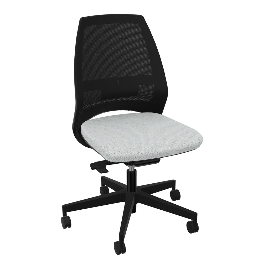 Siège Elliot piétement nylon roulettes - Tissu Chili