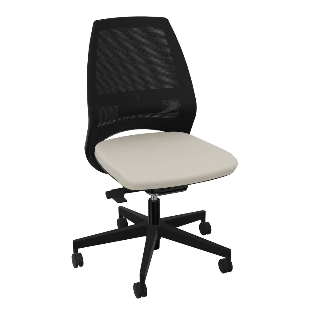 Siège Elliot piétement nylon roulettes - Tissu Step