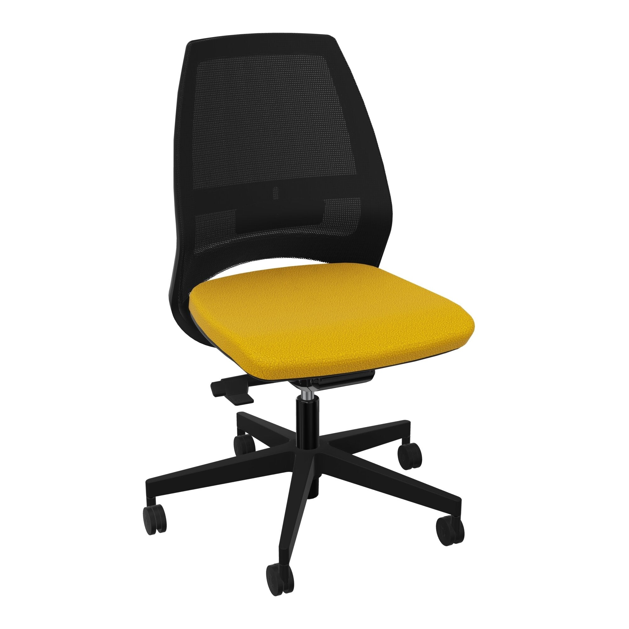 Siège Elliot piétement nylon roulettes - Tissu Step