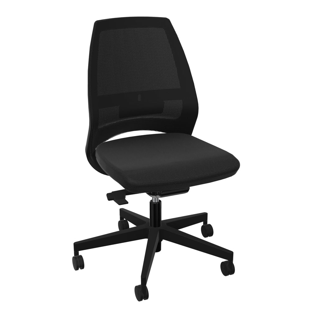 Siège Elliot piétement nylon roulettes - Tissu Step