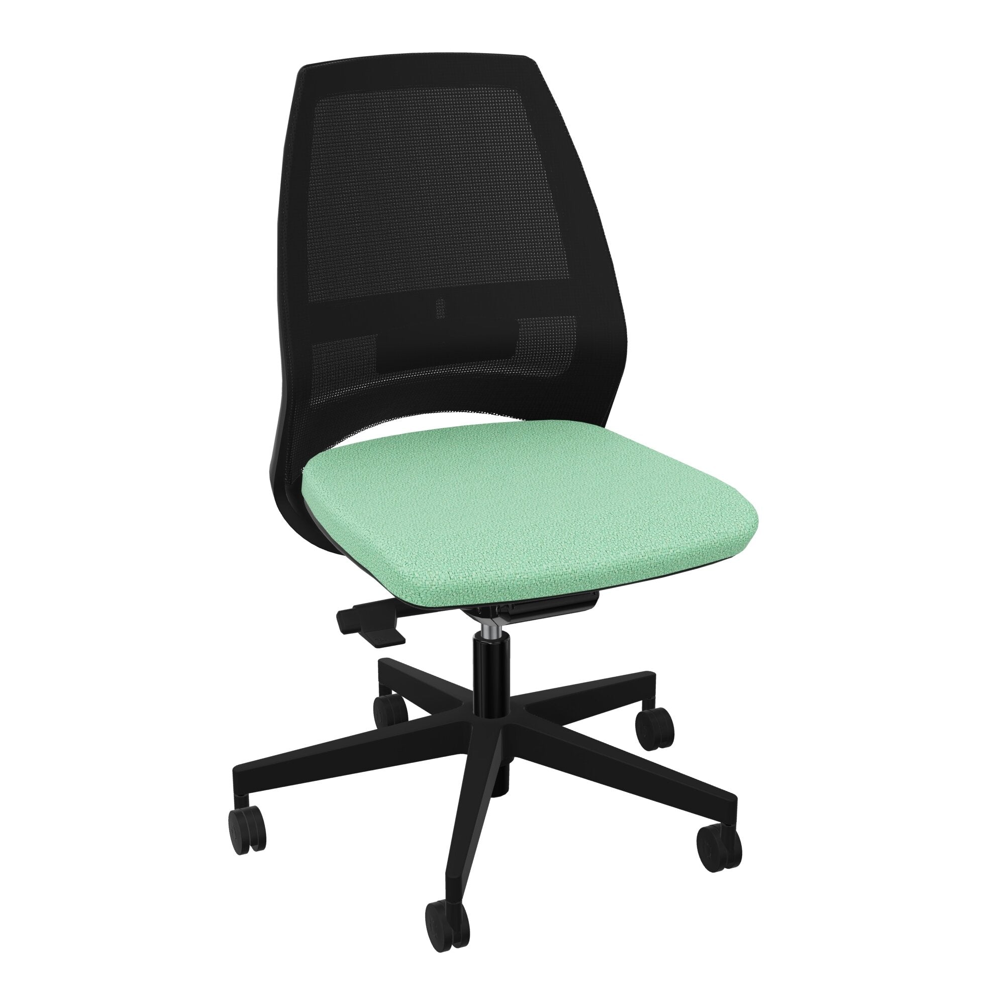 Siège Elliot piétement nylon roulettes - Tissu Step