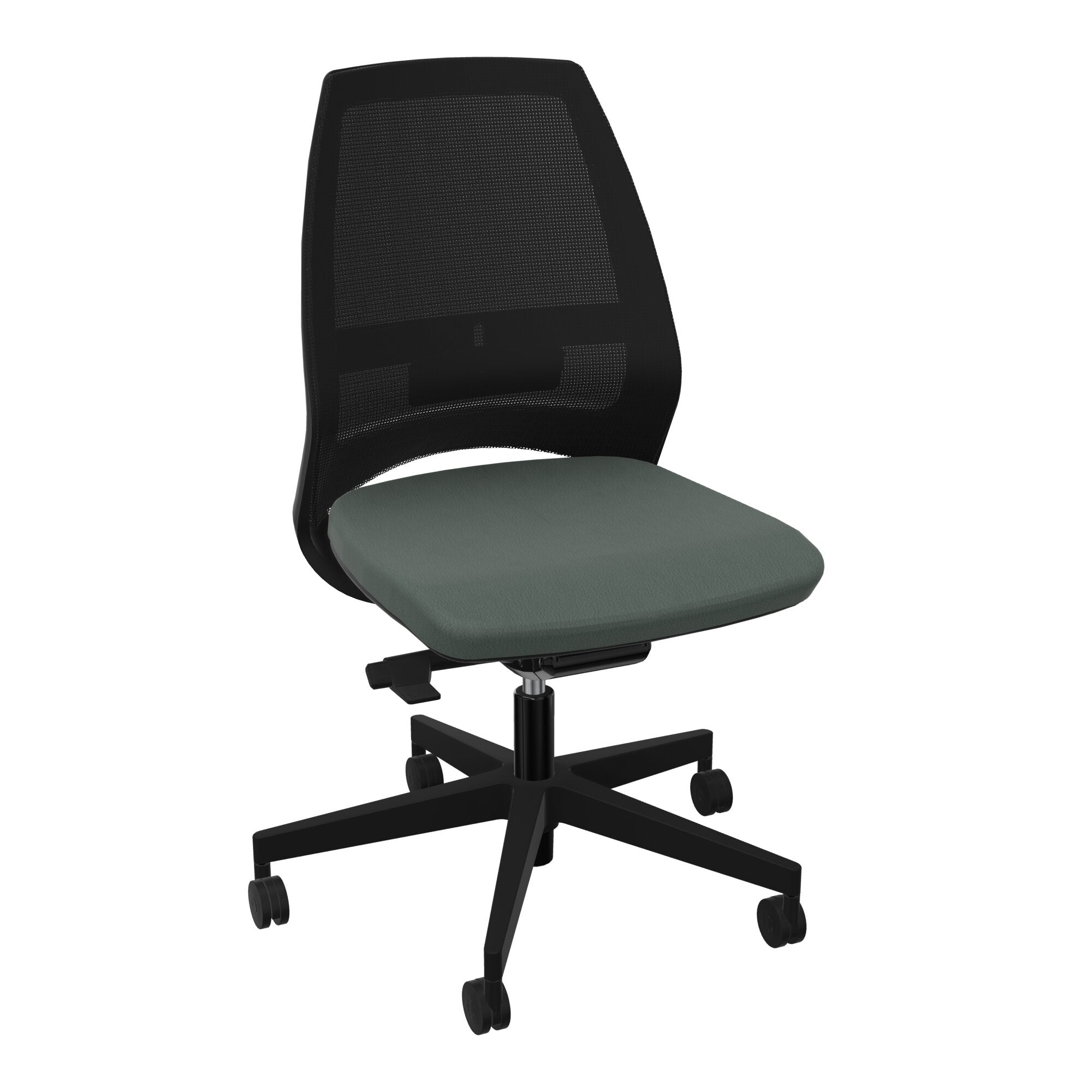 Siège Elliot piétement nylon roulettes - Tissu Secret