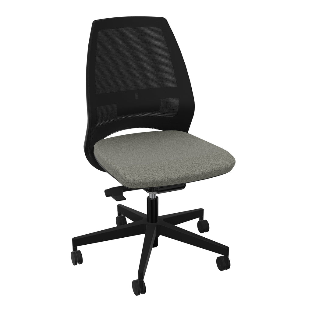 Siège Elliot piétement nylon roulettes - Tissu Step Mélangé