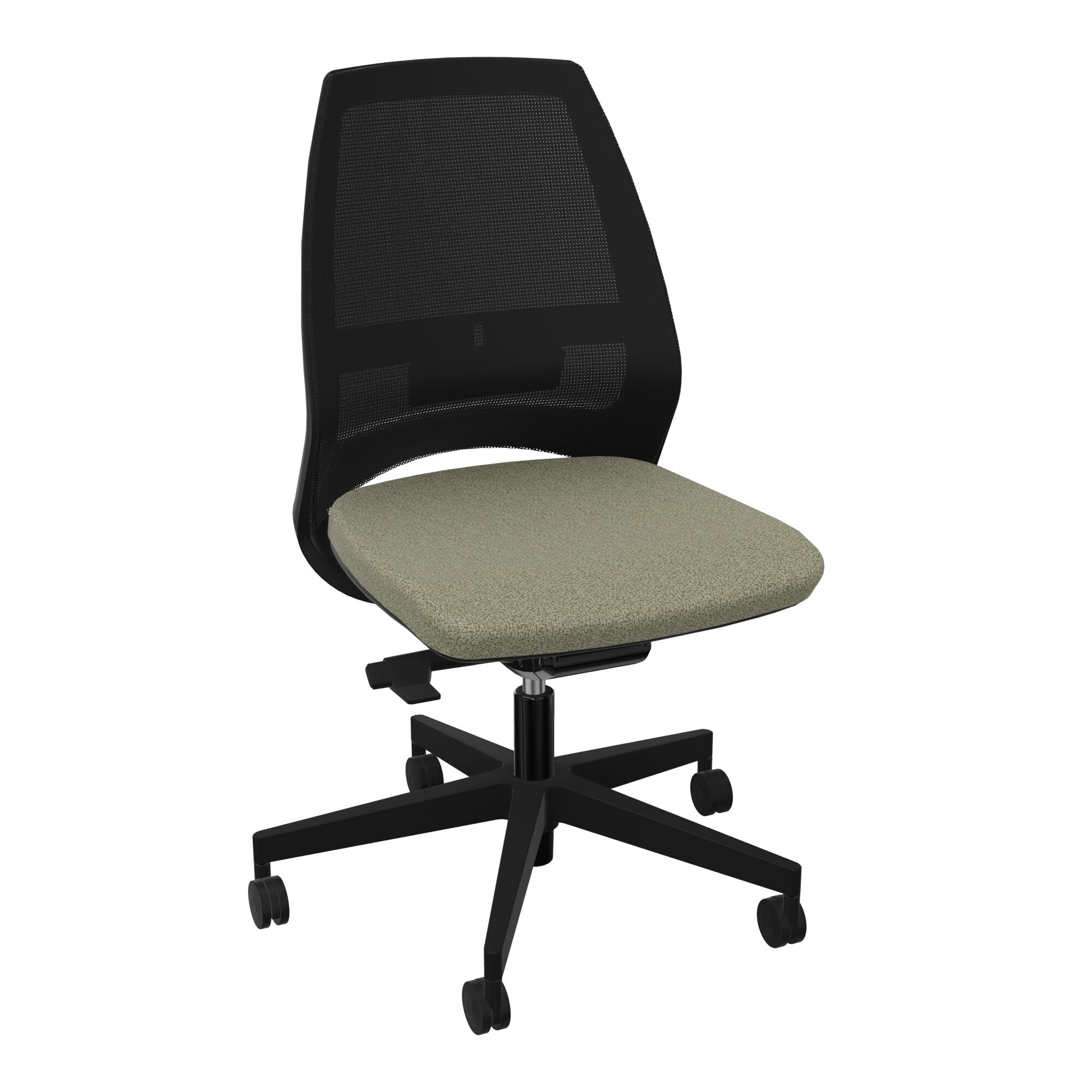 Siège Elliot piétement nylon roulettes - Tissu Step Mélangé