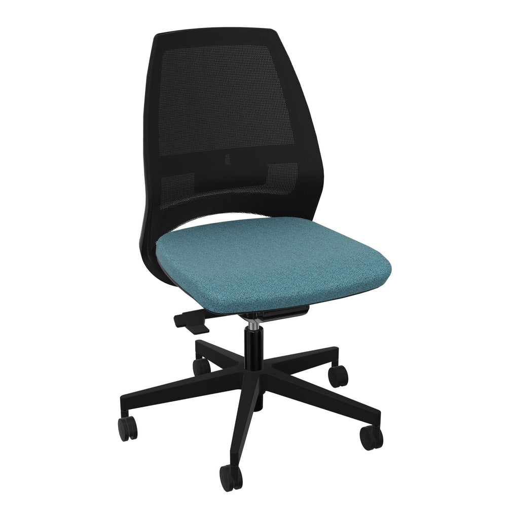 Siège Elliot piétement nylon roulettes - Tissu Step Mélangé