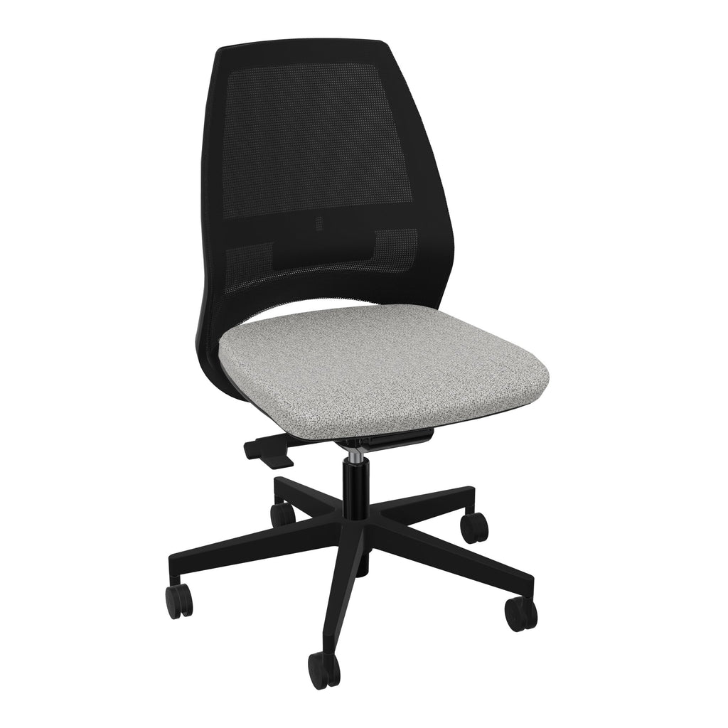 Siège Elliot piétement nylon roulettes - Tissu Step Mélangé