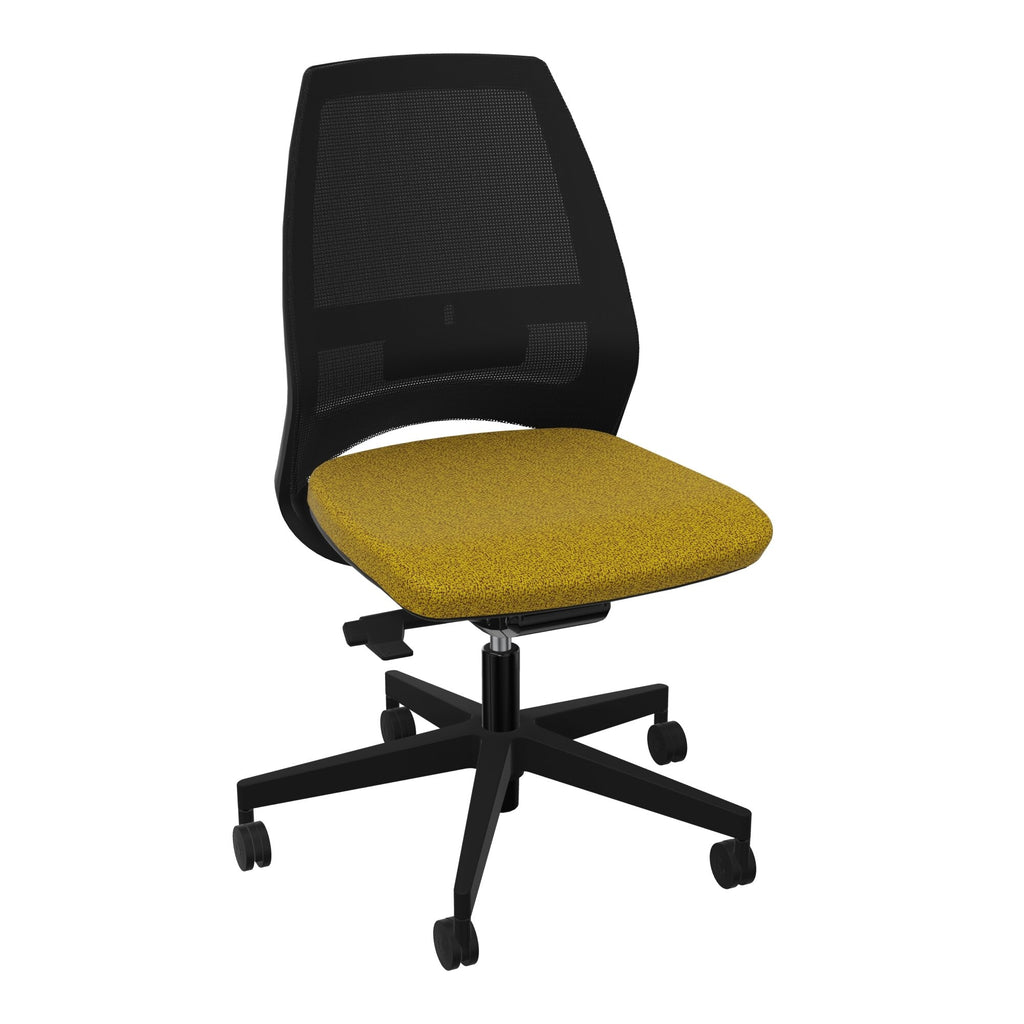 Siège Elliot piétement nylon roulettes - Tissu Step Mélangé