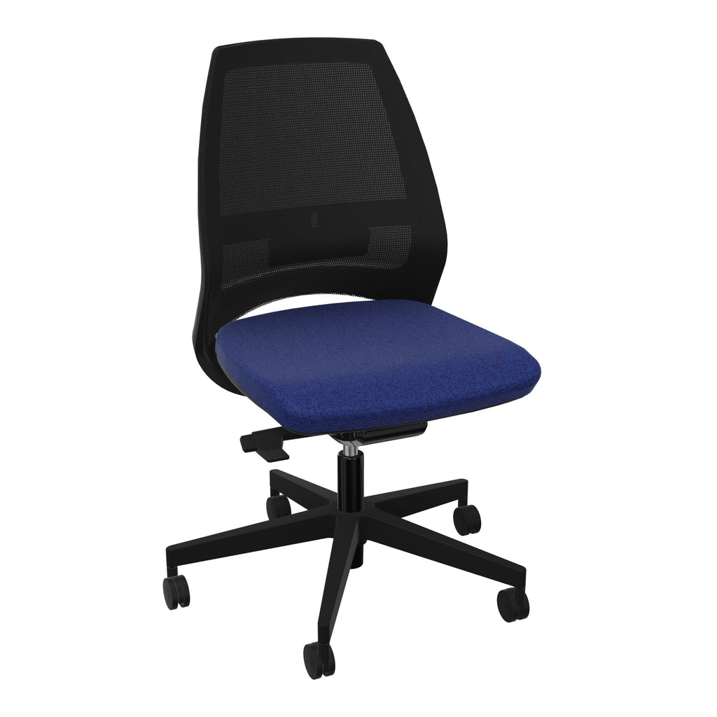 Siège Elliot piétement nylon roulettes - Tissu Step Mélangé