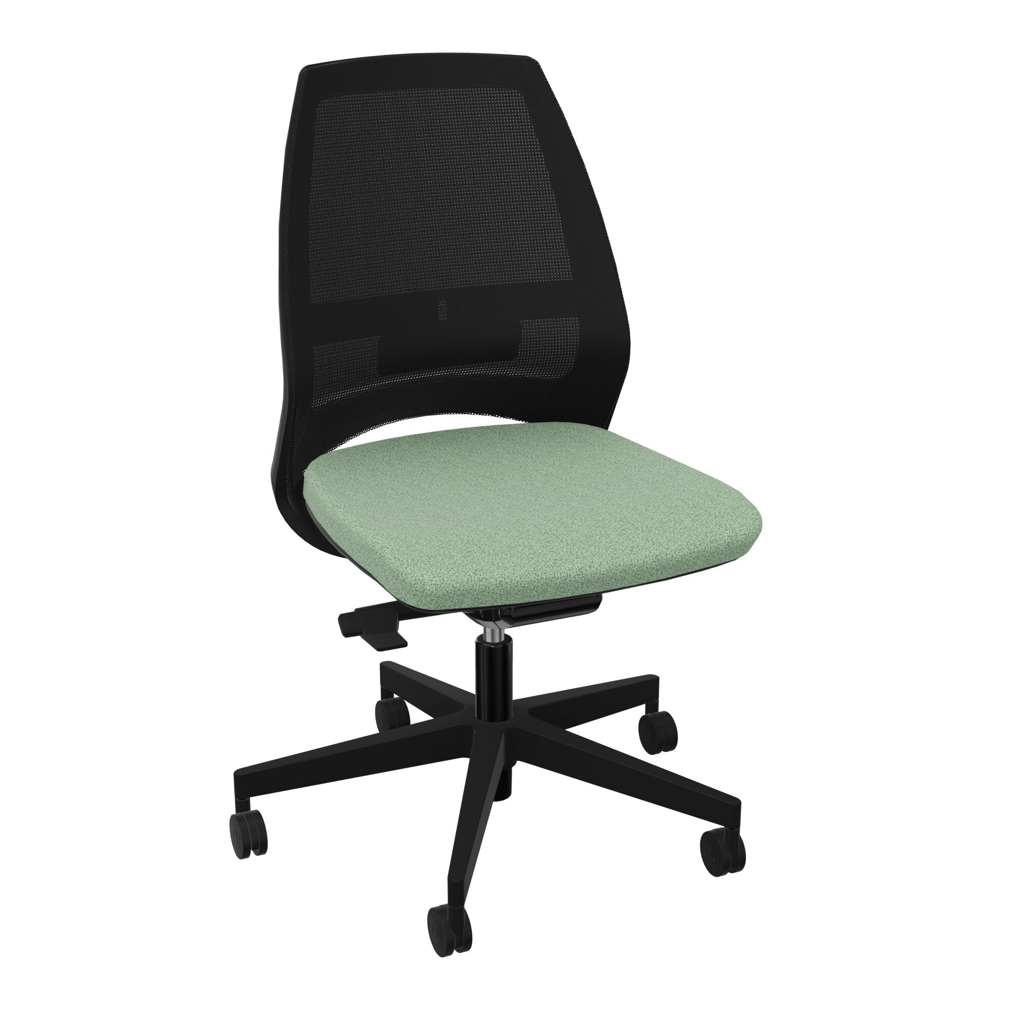 Siège Elliot piétement nylon roulettes - Tissu Step Mélangé