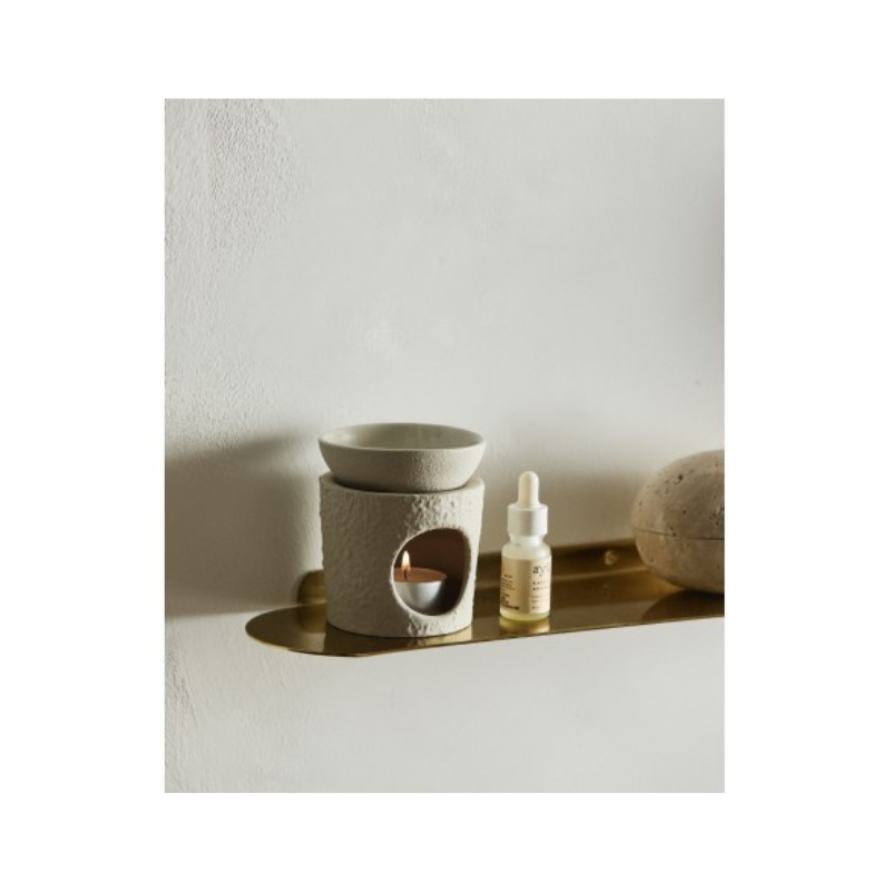 Étagère murale métal doré