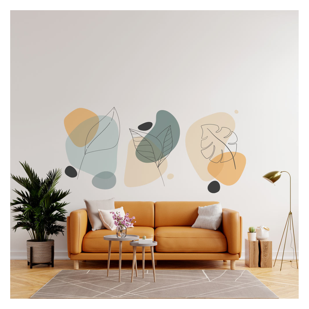 Stickers feuilles épurées design