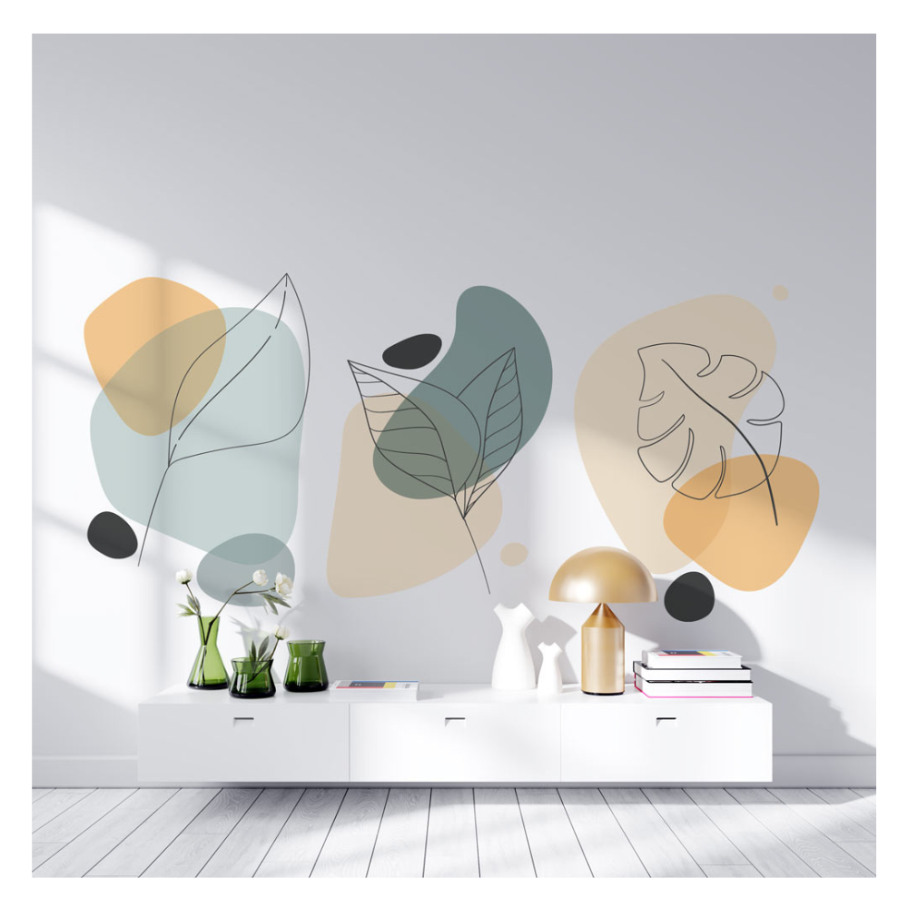 Stickers feuilles épurées design