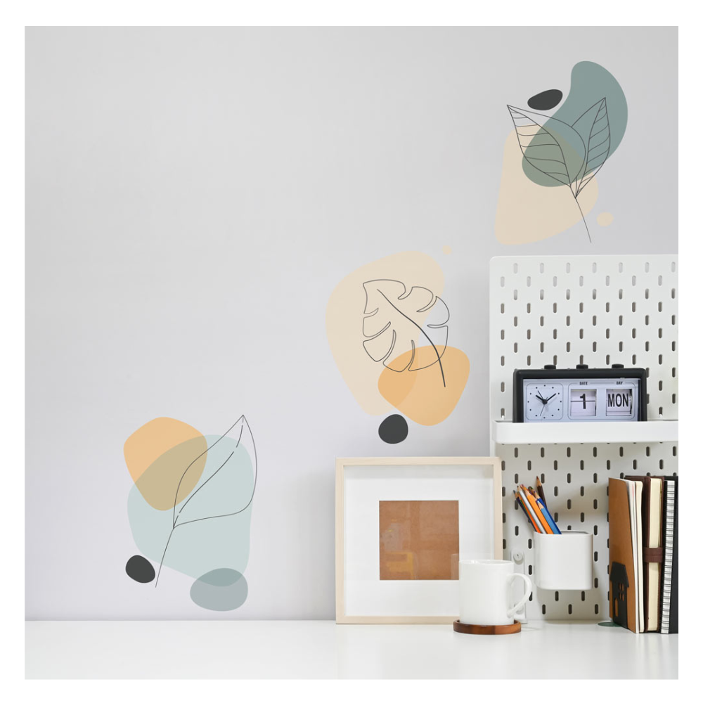 Stickers feuilles épurées design