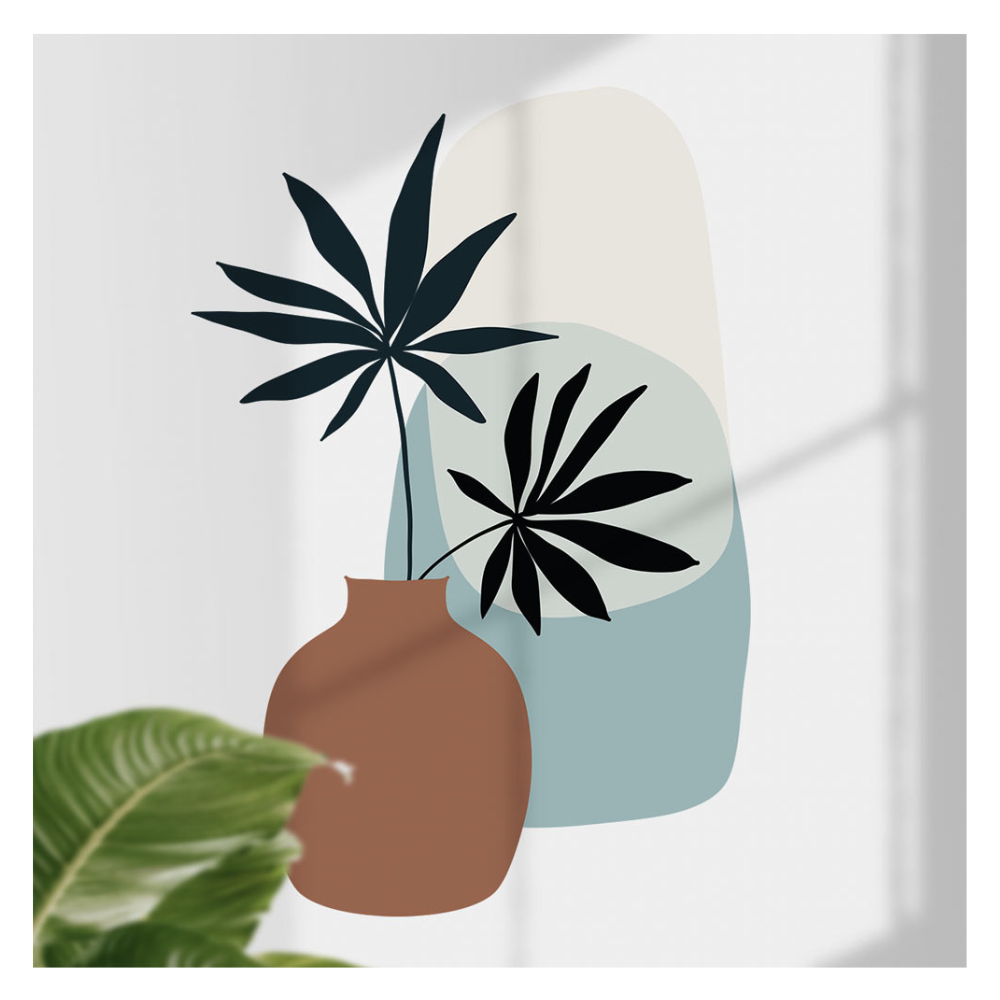 Sticker vase bohème