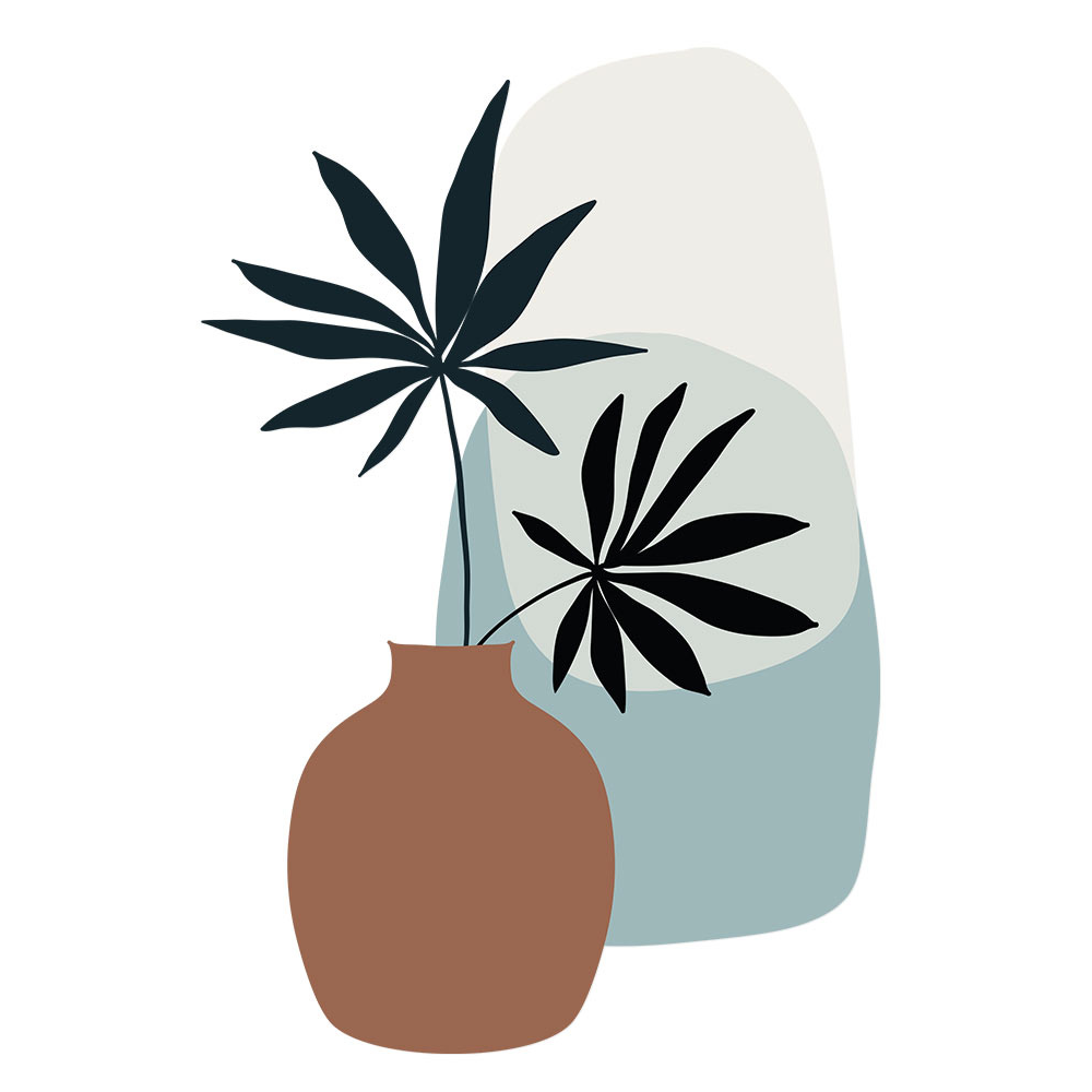 Sticker vase bohème