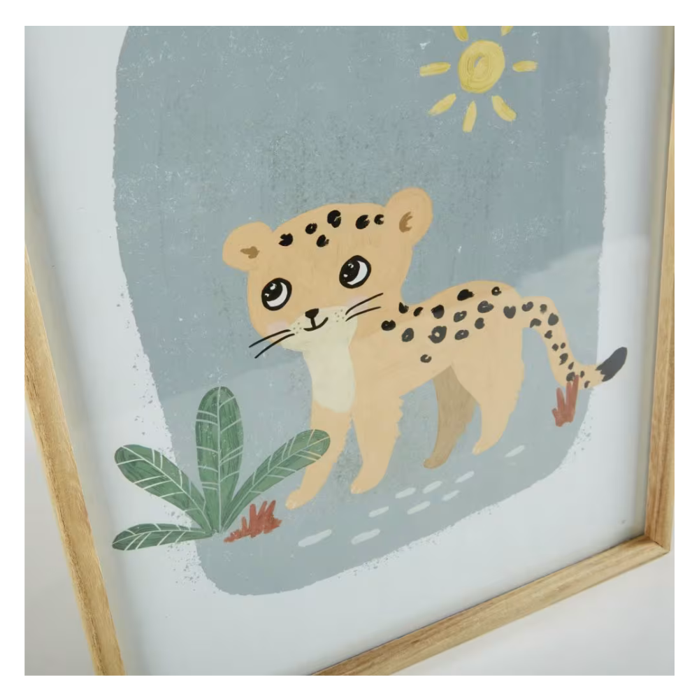 Tableau imprimé léopard 35x45 - Mini Jungle
