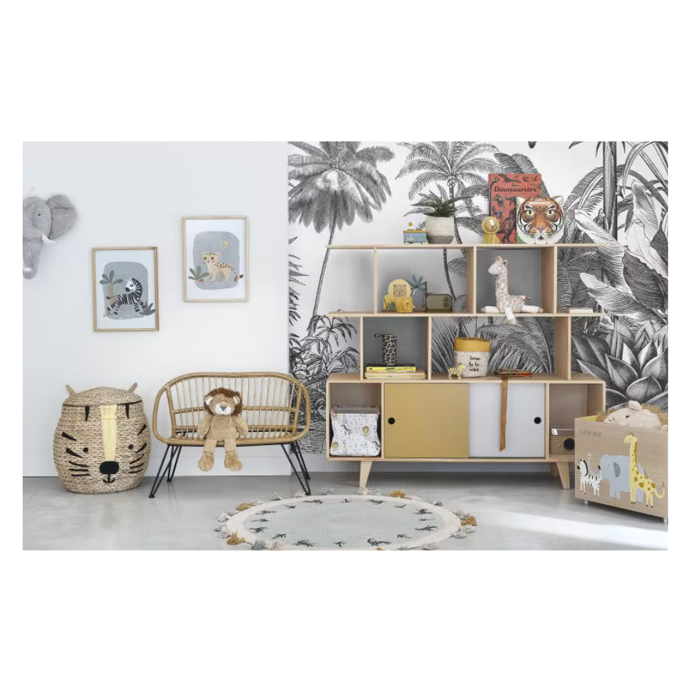 Tableau imprimé léopard 35x45 - Mini Jungle