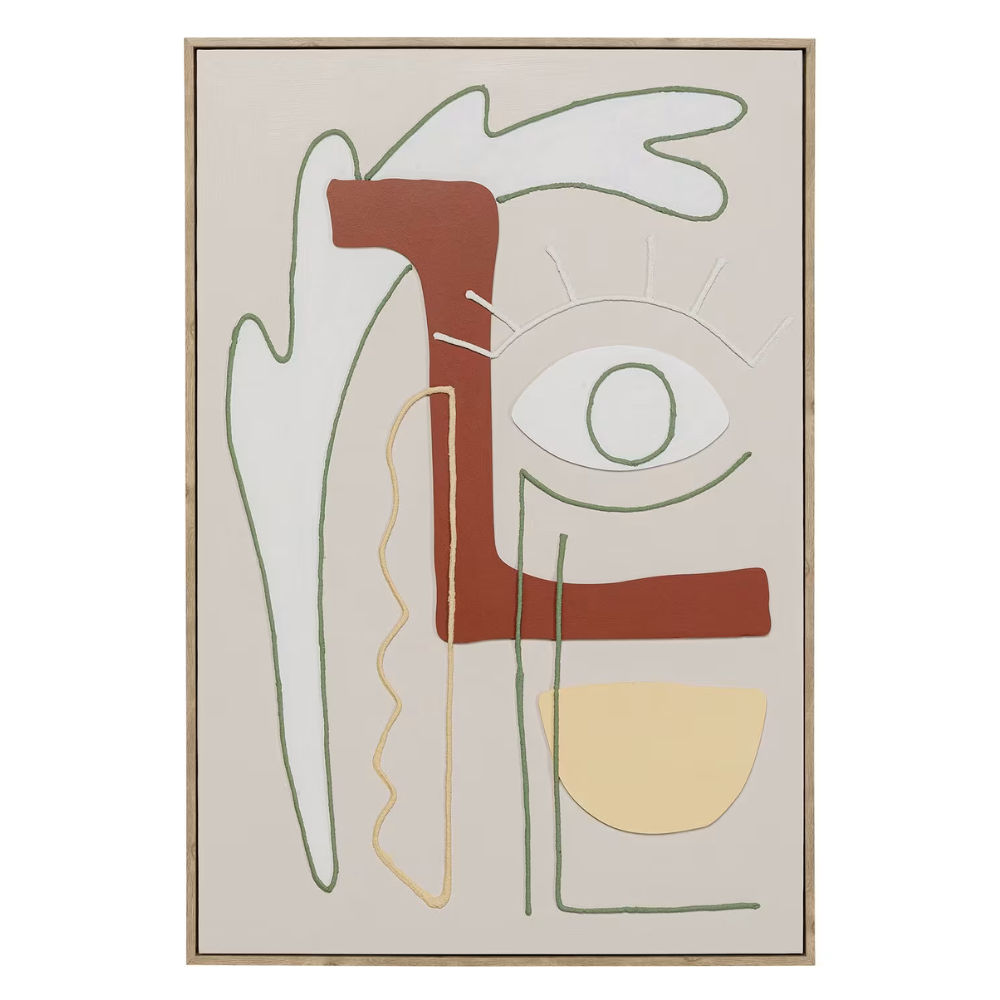 Tableau oeil droit en relief polyester 62x92