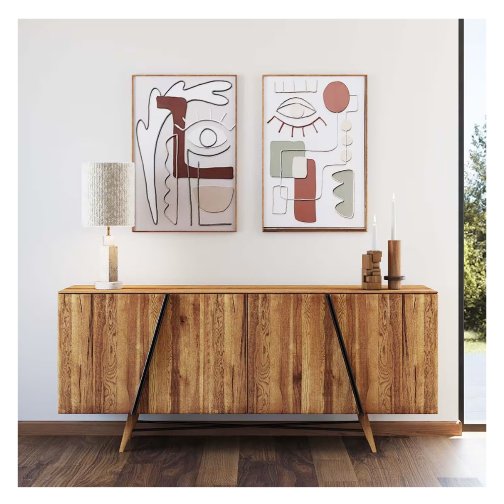 Tableau oeil droit en relief polyester 62x92